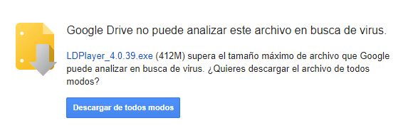 Decargar Ld Player desde Google Drive